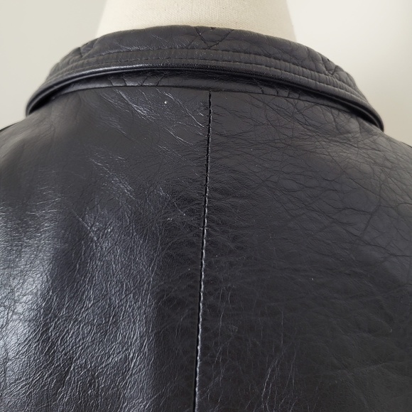 Vintage genuine leather motorcycle jacket iconic authentic 80s 90s fringe - Picture 7 of 16